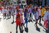 Olimpik günü yürüyüşü yapıldı