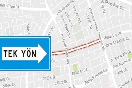 Ömer Asım Asoy Caddesi tek yönü olacak