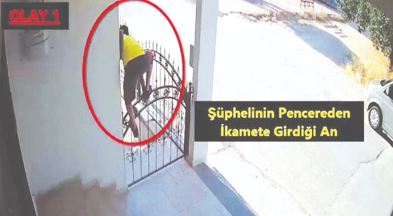 Önce kameralara sonra polise yakalandı