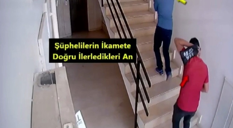 Önce kameralara yakalandı, sonra polise
