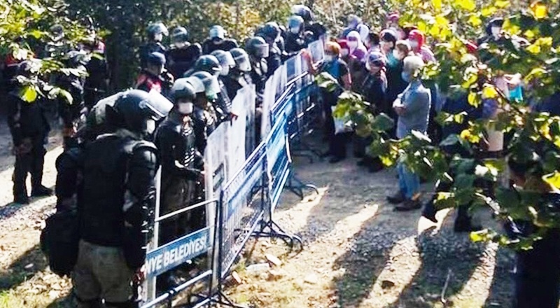 Ordu'da köylülere biber gazı ve gözaltı