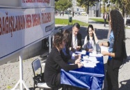 Organ bağışı için bilinçlendirme standı açıldı