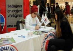 Organ bağışı için stand açıldı