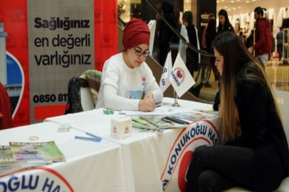 Organ bağışı için stand açıldı