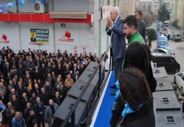 Organize Sanayi Bölgesi’nde, bir tane yük taşıyan kamyon görmedim