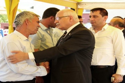 Osman Çalışkan&#8217;ın evine taziye ziyaretinde bulunuldu