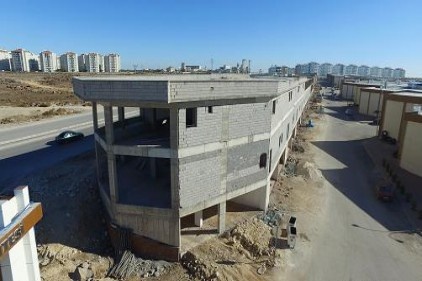 Oto Galericiler Sitesi&#8217;nin inşaat çalışması sürüyor