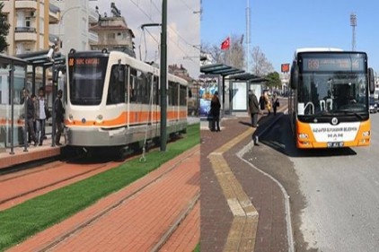 Otobüs ve tramvay ücretsiz