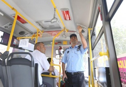 Otobüslerde klima denetimi yapıldı