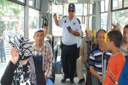 Otobüslerin kliması zabıta kontrolü altında