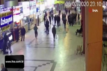 Otogardaki silahlı çatışma kamerada