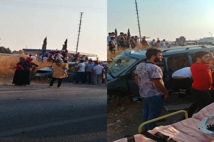 Otomobil ile hafif ticari araç çarpıştı, 1 ölü, 7 yaralı