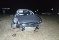 Otomobil ile kamyonet çarpıştı