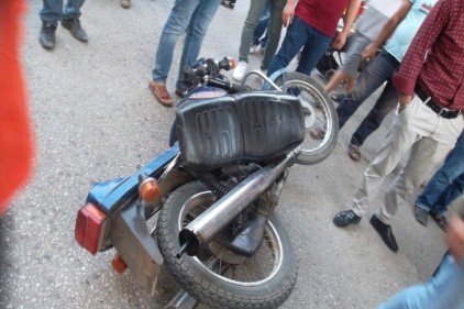 Otomobil, motosiklet ile çarpıştı: 1 yaralı