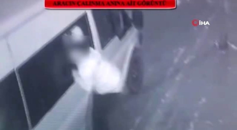 Otomobil ve motosiklet hırsızları önce kameraya sonra polise yakalandı