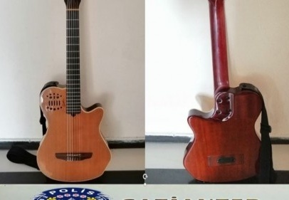 Otomobilden gitarı çalan hırsız tutuklandı 