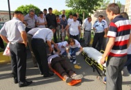 Otomobilin çarptığı bisikletli yaralandı