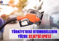 Otomobillerin yüzde 37,87’si LPG’li 