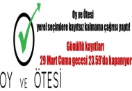 Oy ve Ötesi yerel seçimlere kayıtsız kalmama çağrısı yaptı 