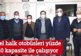 Özel halk otobüsleri yüzde 40 kapasite ile çalışıyor
