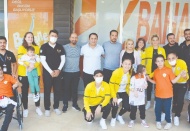 Özel sporcuları ziyaret ettiler