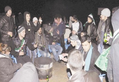 ''Özgürlük Kafilesi'' kış koşullarna dayamadı