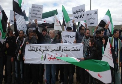 Özgürlük konvoyu sınıra hareket etti