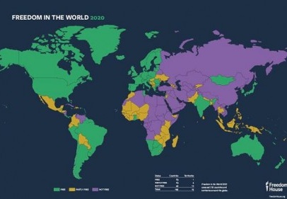 “Özgürlüklerin en çok gerilediği ikinci ülke”