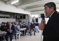Özkeçeci ve Erdoğan fabrika işçileriyle buluştu