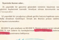 Özürlülerin tedavisi için yardım kampanyası başlattı