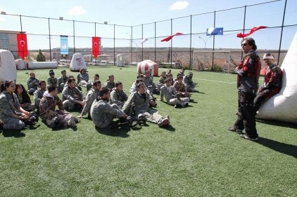 PaintBall eğitimi verildi