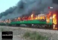Pakistan'da yolcu treninde yangın! 73 ölü