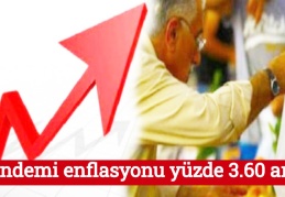 Pandemi enflasyonu yüzde 3.60 arttı