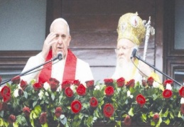 Papa Ortodoks ayinine katıldı