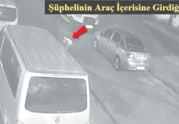Park halindeki araçtan hırsızlık anları güvenlik kamerasında