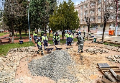 Park ve bahçeler bahara hazırlanıyor