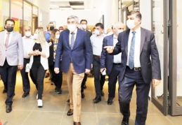 Parti yöneticileri, projeleri yerinde inceledi