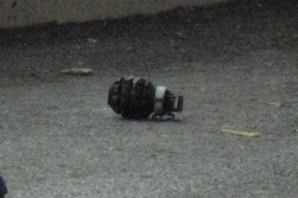 Patlamamış el bombası paniği