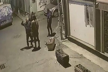 Patronunun işçisini döverek öldürdüğü anlar kamerada