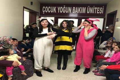 Pediatri Servisinde tedavi gören çocuklar için moral etkinliği