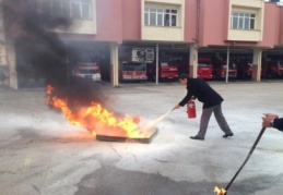 Personele yangın eğitimi verildi