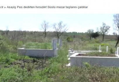 Pes dedirten hırsızlık! Süslü mezar taşlarını çaldılar