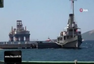 Petrol arama platformu Çanakkale Boğazı'ndan geçti
