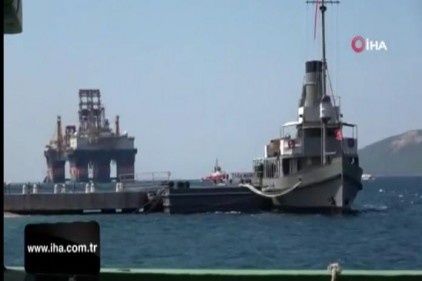 Petrol arama platformu Çanakkale Boğazı&#039;ndan geçti
