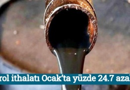 Petrol ithalatı Ocak’ta yüzde 24.7 azaldı