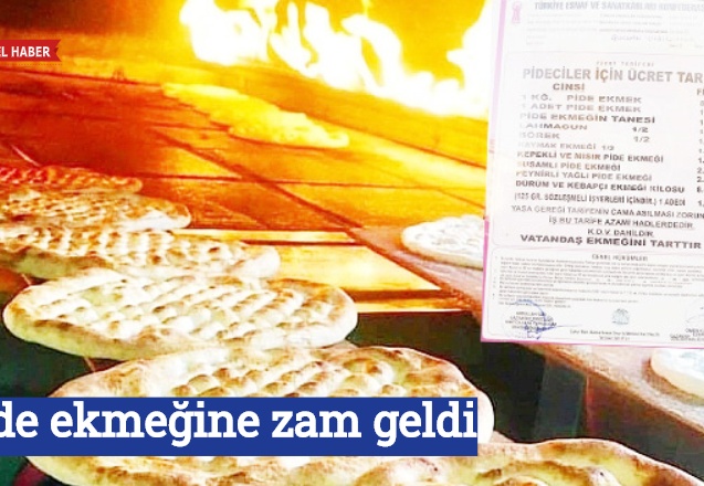 Pide ekmeğine zam geldi