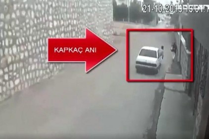 Plakasız araçla kapkaç yapan 2 kişi operasyonla yakalandı 
