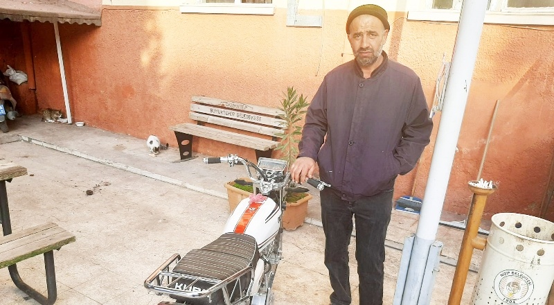 Plakasız motosiklet çalıntı çıktı