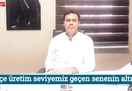 Poliçe üretim seviyemiz geçen senenin altında