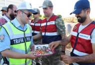 Polis ekipleri iş başındaydı